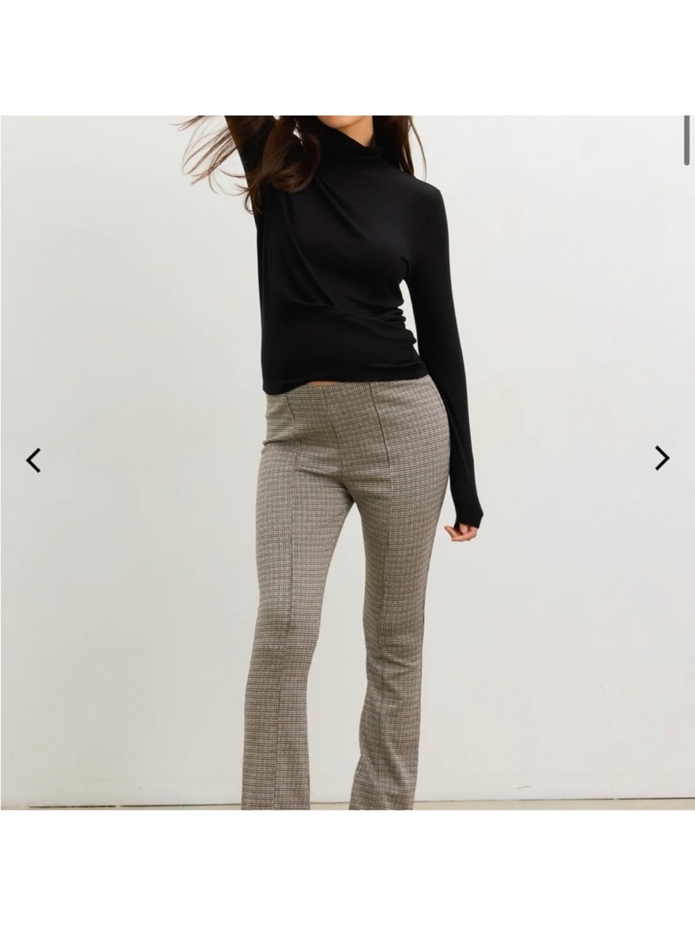 Hatch seamed stretch crop pants